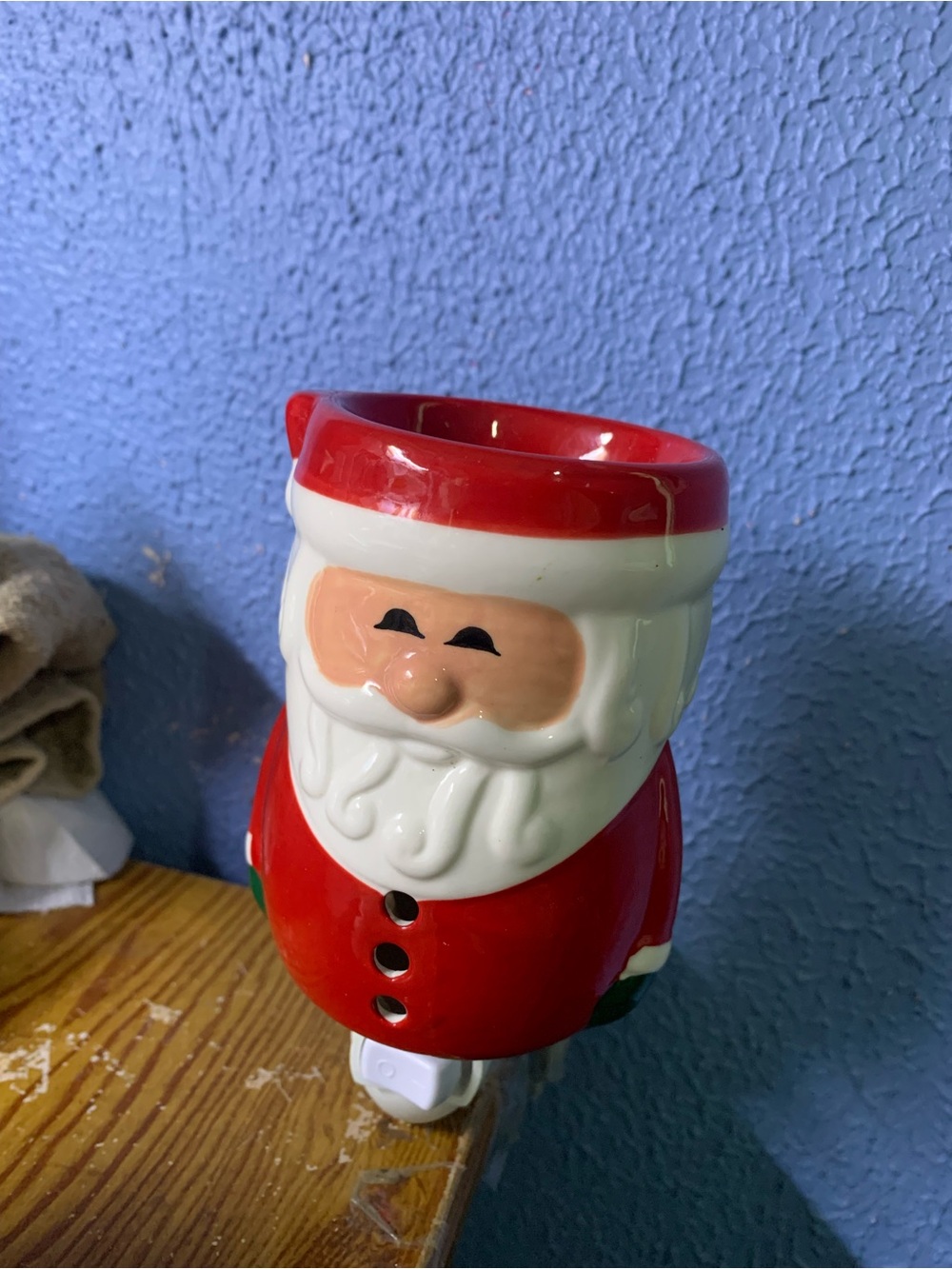 Santa Claus Ceramic Wax Warmer Night Light